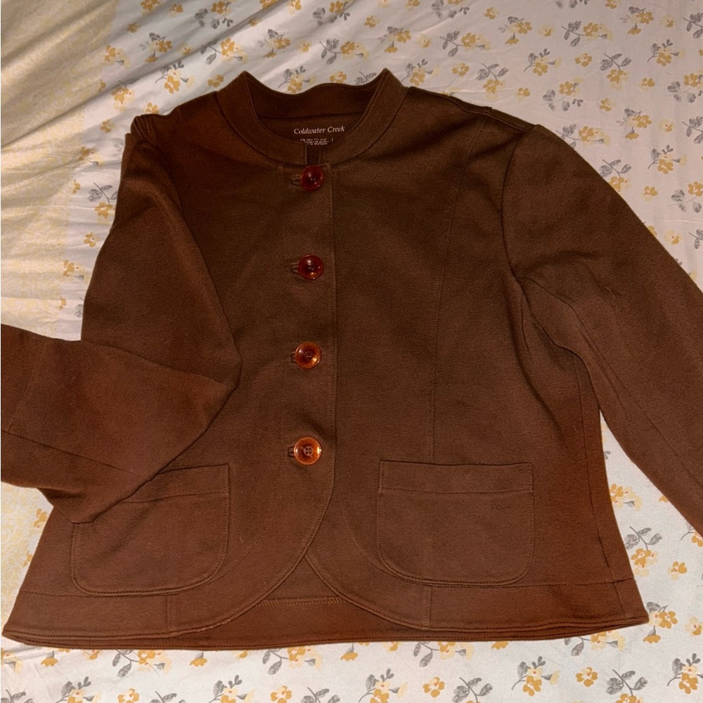 Coldwater Creek Rust Button-Up Top